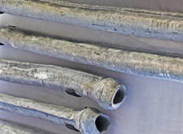 Tuyaux de plomb romains retirés du Rhône