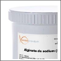 Alginate de sodium commercial.