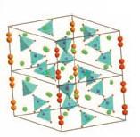 Structure cristalline de l’hydroxyapatite phosphocalcique, de l’os synthétique.