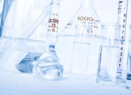 Photo de verrerie de laboratoire