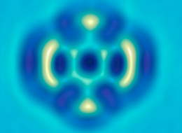 Molécule impliquée dans la cyclisation réversible de Bergman vue en microscopie à force atomique (AFM)