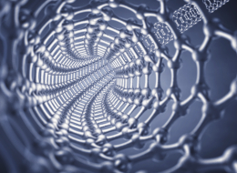 Illustration d'un nanotube de graphène