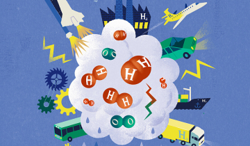 visuel illustration hydrogène
