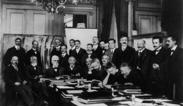 Photo du premier congrès Solvay de physique en 1911
