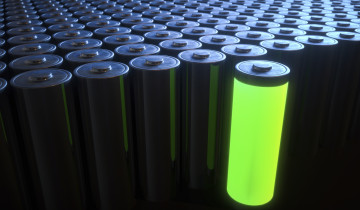 Visuel illustrant le recyclage des batteries