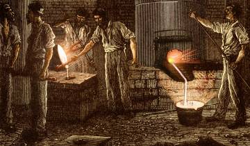 Illustration d'un fourneau cubilot
