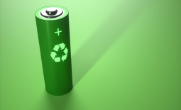 Visuel illustrant le recyclage d'une batterie