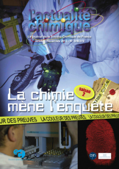 Couverture de la revue "L'Actualité Chimique n°378-379 - La science mène l'enquête saison 2 !"