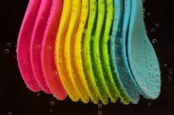 Cuillères en plastique
