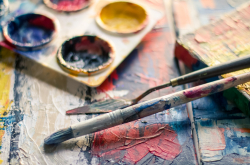 Peinture et pinceau