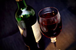 Bouteille de vin rouge
