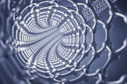 Illustration d'un nanotube de graphène