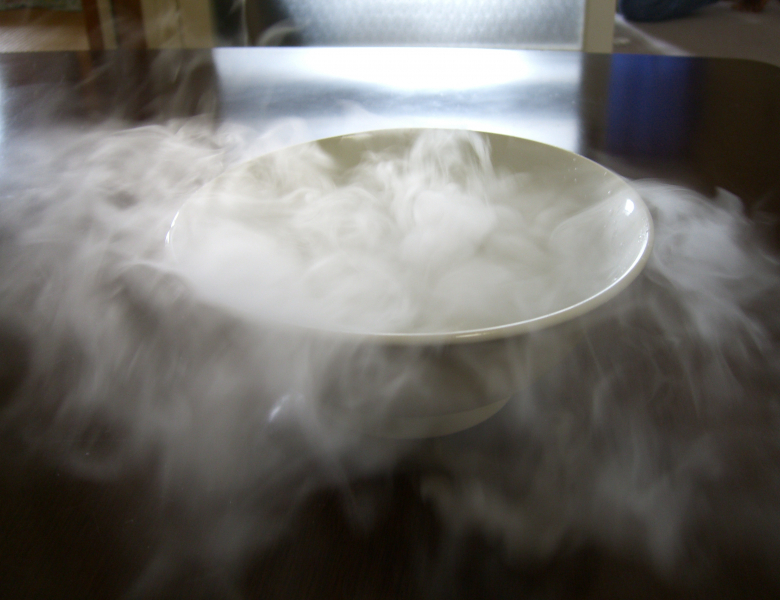 Sublimation du dioxyde de carbone