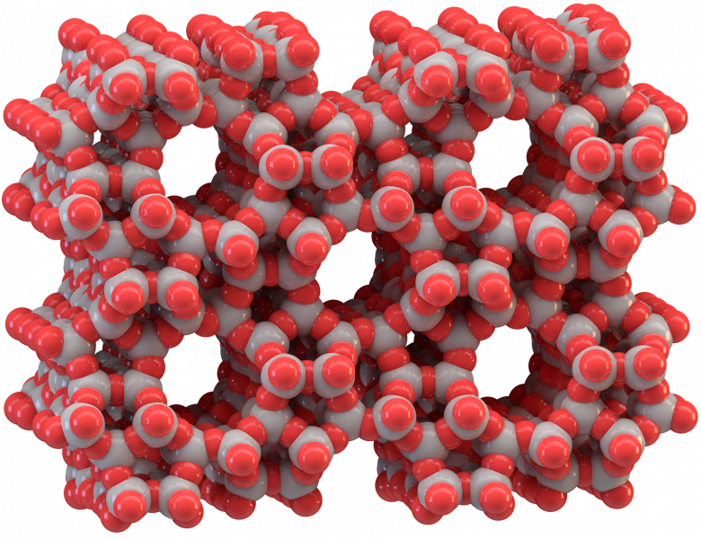 Structure moléculaire du zéolithe ZSM-5