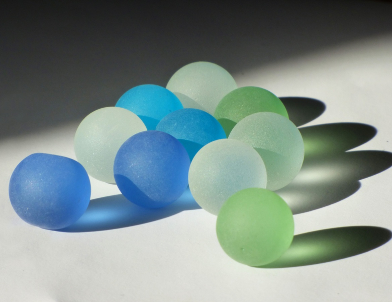 Boules en plastique